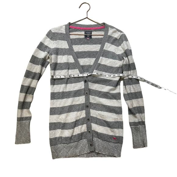 Pink Victoria's Secret Cardigan Gray and White - Size Small - Picture 5 of 6